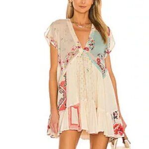 Free People Mended Like Scarves Tunic Mini Dress